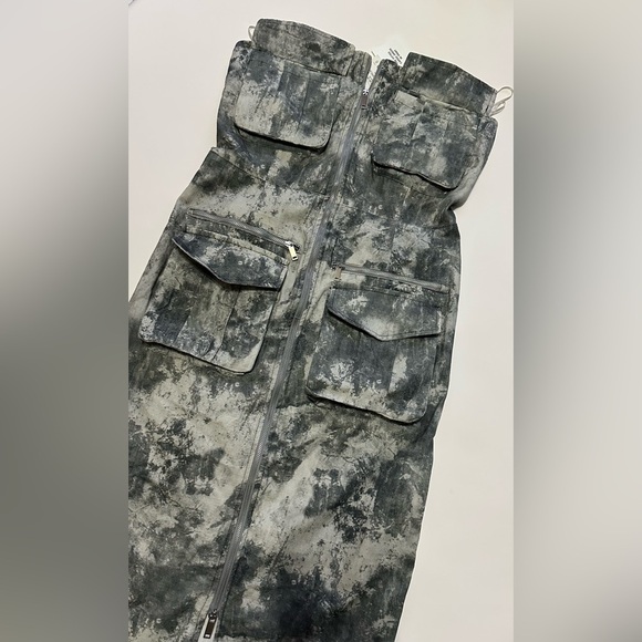 Camouflage Strapless Maxi Dress - Picture 4 of 15